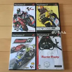 MotoGP 07、ツーリスト・トロフィー等　PS2ソフト4本セット