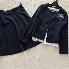 ナチュラルビューティーベーシック セレモニースーツM ネイビー 卒業式