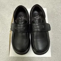 19cmブラックフォーマルシューズ マジックテープ式