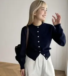 値下げ 美品【El mar】スムースカーディガン　CANALJEAN