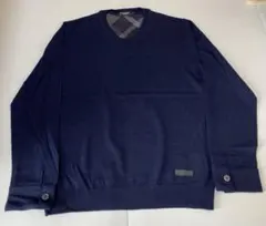 ブラックレーベルクレストブリッジ 羊毛セーターVネック ニット　M