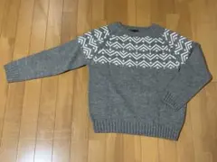 field/dream グレー ジグザグセーター M