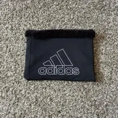 【adidas】ネックウォーマー 裏起毛 黒ブラック y2k 平成デザイン