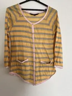 MARC BY MARC JACOBS カーディガン　黄色　ボーダーのサムネイル