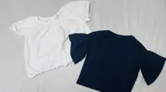 GAP フリル袖 ホワイト Tシャツ Mのサムネイル