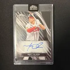MATT OLSON auto TOPPS CHROME BLACK