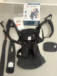 美品 エルゴベビー オムニ360 クールエア メッシュ 抱っこ紐 ブラック 箱○