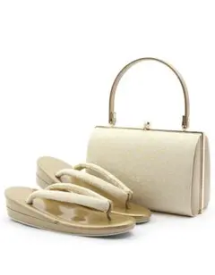 きもの専門店購入【超美品】草履バッグセット 留袖訪問着礼装　金糸