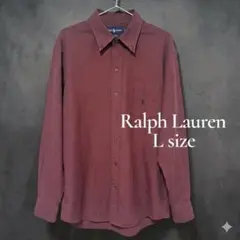 Ralph Lauren（ラルフローレン） Lサイズ 長袖シャツ ワインレッド