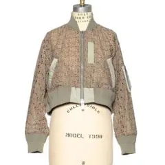 sacai ロゴ レース MA-1 ボンバージャケット サカイ ブルゾン コートのサムネイル