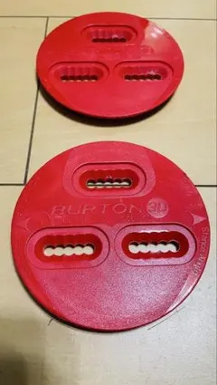 BURTON スノーボードビンディングプレート レッド スノボ 赤色