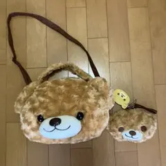 クマさんショルダーバッグ・ポーチセット（おまけのペンケースはコメントください）