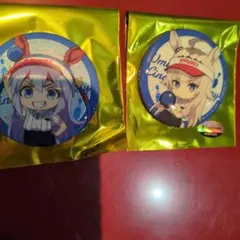 ウマ娘 シンデレラグレイ 缶バッジ オグリキャップ タマモクロス ラウンドワン