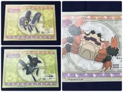 ポケモンカフェ ガケガニ マメバッタ エクスレッグ ランチョンマット