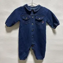 デニムロンパース