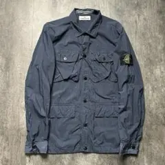 【超希少！】stone  ナイロンメタルジャケット ネイビー　L Stone ナイロンメタルジャケット STONE ISLAND - 【超希少！】stone