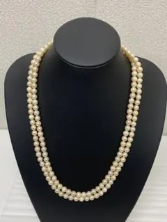 3-2969 本真珠　あこやパール・ロングネックレス