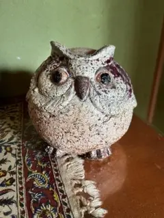フクロウ形陶器置物 中型
