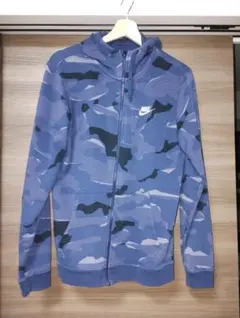 NIKE パーカー ブルー カモフラ柄 Mサイズ
