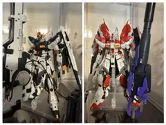 ジャンク】RG Hi-νガンダム×2 ハイパーメガバズーカランチャー×2