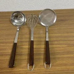 C193 サンクラフト ウッディタイム キッチンツール 3点セット　展示品のサムネイル