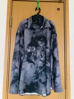 HARE/花柄シャツ/ブラック、グレー/サイズFのサムネイル