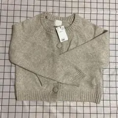 H&M ベージュ　カーディガン XS