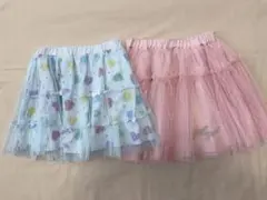 新品未使用メゾピアノ120福袋2025 チュールスカート　ハッピーバッグ 新品 メゾピアノ ピンクスカート チュール　120サイズ 2025 福袋