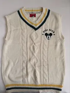 韓国ファッション　OiOi ケーブルニットベスト　メンズ　Y2K