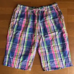POLO RALPH LAUREN チェック柄 ハーフパンツ 4Lラルフローレン