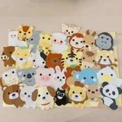 動物 壁面 どうぶつ 画用紙 ハンドメイド
