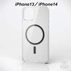 iPhone 14/iPhone 13 背面に透明度の高い ハイブリッド ケース