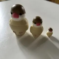 文鳥 マトリョーシカ フィギュア 3点セット