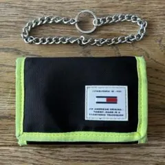 TOMMY JEANS 三つ折り財布 ブラック/イエロー