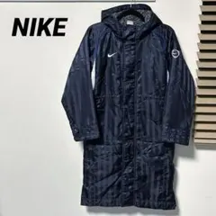 NIKE ベンチコート ネイビー ストライプ 裏ボア 140