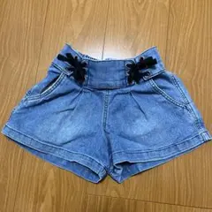 デニムブルー ハーフパンツ 140