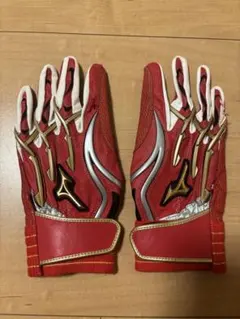 広島カープ 堂林翔太 実使用バッティンググローブ &ミズノプロ リスト