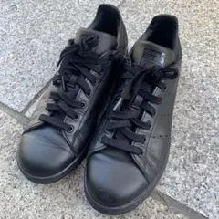 【大人気モデル】adidas STAN SMITH 黒スニーカー 26.5cm