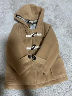 【apres les cours】110cmフード付きダッフルコート ベージュ