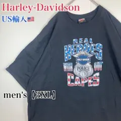 ●T935【US輸入】ハーレーダビッドソン Tシャツ メンズ【3XL相当】