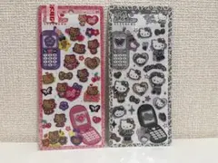 平成はっぴーフォン 日焼けキティ ギャルキティ ハローキティ サンリオ シール