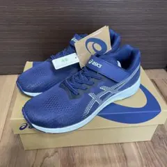 【新品未使用品】asics ネイビー スニーカー 24.5cm