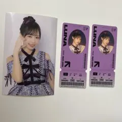 FRUITS ZIPPER 仲川瑠夏 ステッカー ららぽーと るなぴ3枚セット