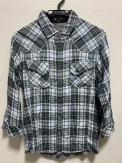 MICHEL KLEIN チェック柄 長袖シャツ 46