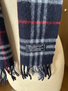 Burberry's チェック柄 マフラー 100%ラムウール
