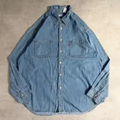 Levis リーバイス デニムシャツ 古着 00s XL 青 20302
