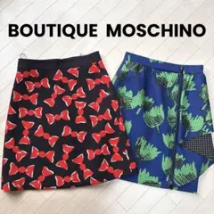 モスキーノ　BOUTIQUE MOSCHINO スカート　リボン　花柄　総柄のサムネイル