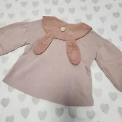 新品タグ付き バースデイ テータテート うさぎ襟トレーナー カットソー90裏起毛