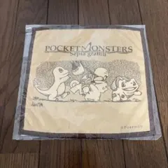 ポケモン　セピアグラフィティ　ミニタオル　ピカチュウ