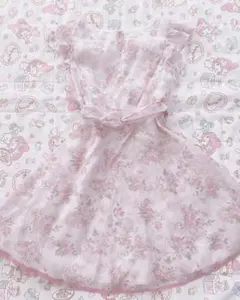 00s 希少 LIZLISA ビッグリボン 起毛ローズ柄 姫系ワンピース 00s 希少 LIZLISA ビッグリボン 起毛ローズ柄 姫系ワンピース